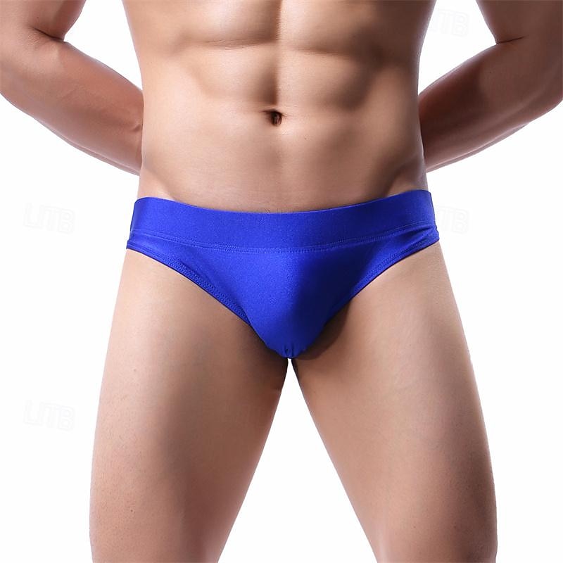 Men's 1 PCS Boxers Underwear Boxer Shorts Nylon Breathable Soft Comfortable Plain Mid Rise Black White 2026 - $8.99 –P11