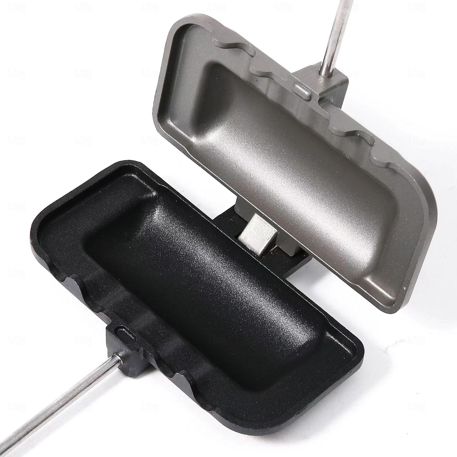 Double-sided Sandwich Baking Pan Baking Pan Outdoor Double Sided Frying Pan Sandwich Double Sided Nonstick Frying Pan With Removable Handle Aluminum Flip Top Pan 2025 - $23.99 –P4