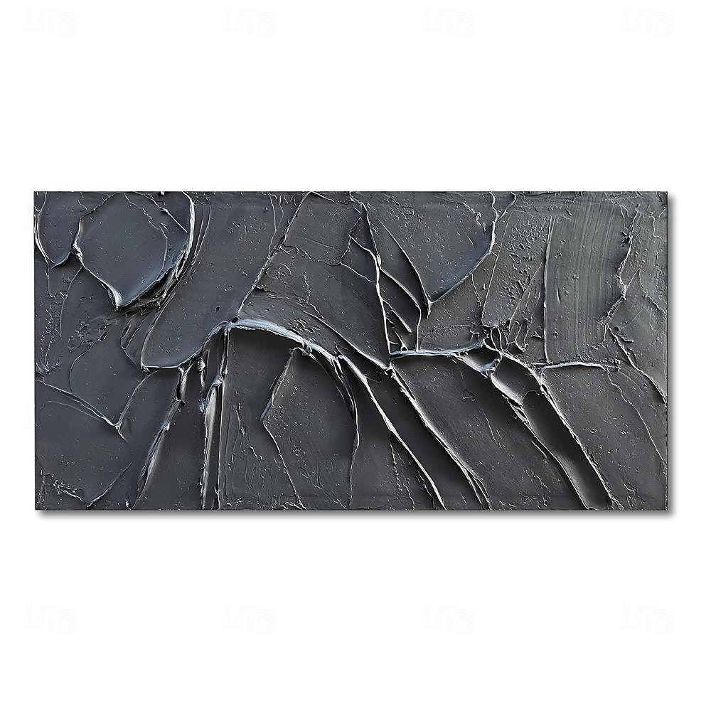 Handmade Oil Painting Canvas Wall Art Decoration Modern Abstract Texture Black for Living Room Home Decor Rolled Frameless Unstretched Painting 2026 - $61.99 –P1