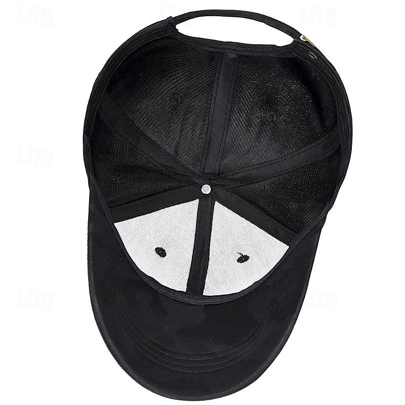 Herren Cap Basecap Sonnenhut Kappe Schwarz Weiß Polyester Modisch Brautkleider schlicht Strasse Täglich camuflaje Glatt Einstellbar Sonnenschutz Atmungsaktiv 2025 - $10.49 –P8