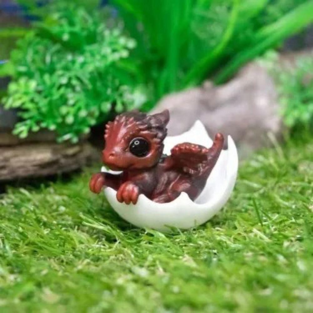 Newborn Dragon in Egg Figurine - Resin Fantasy Decor for Desk, Home, and Collectors - Mythical Creature Sculpture Adds Whimsical Charm 2025 - $18.99 –P5