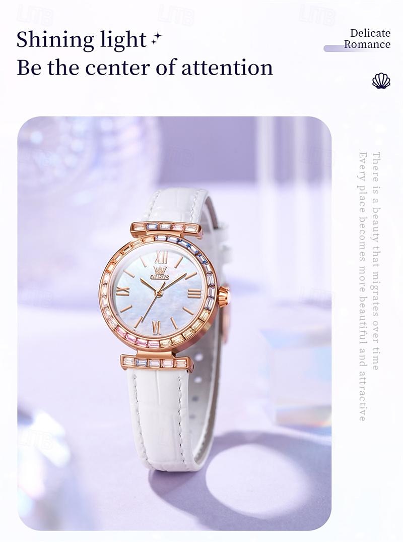 New Olevs Olevs Brand Fashion Trend Mother's Day Gift for Women'S Watches Simple Leisure Waterproof Versatile Mother's Day Gift for Women'S Sports Quartz Watch 2026 - $37.99 –P1