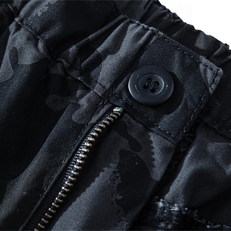 Per uomo Pantaloncini tattici Pantaloncini modello cargo Pantaloncini Bottoni A cordoncino Multi tasca Liscio Indossabile Lunghezza del ginocchio Esterno Giornaliero Campeggio e hiking Di tendenza del 2025 a $20.99 –P8