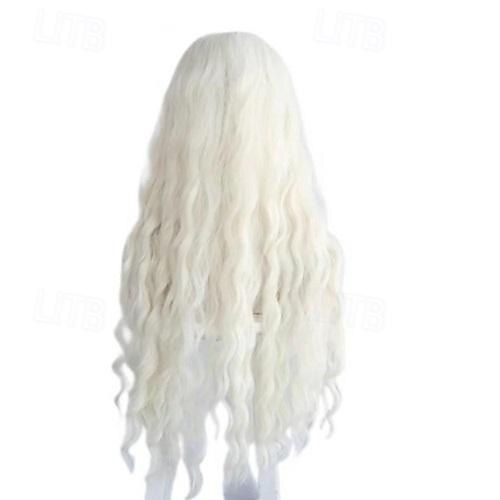 Cosplaypruiken Wit Natuurlijk golvend Synthetisch haar Lang Pruiken Dames Pruiken Voor feest 2026 - $18.99 –P2