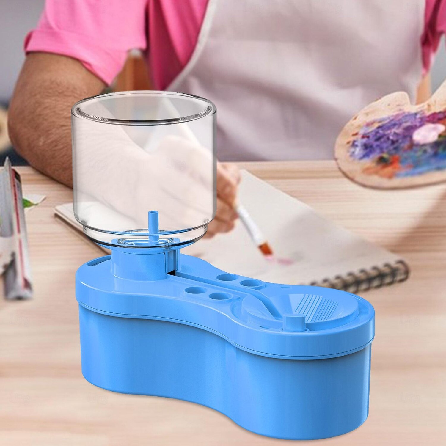 Detergente per pennelli set di pennelli sciacquatrice con scarico e portaspazzola set di pennelli per la circolazione dell'acqua detergente per sciacquatrice tazza forniture per pittura a base d'acqua del 2025 a $24.99 –P10