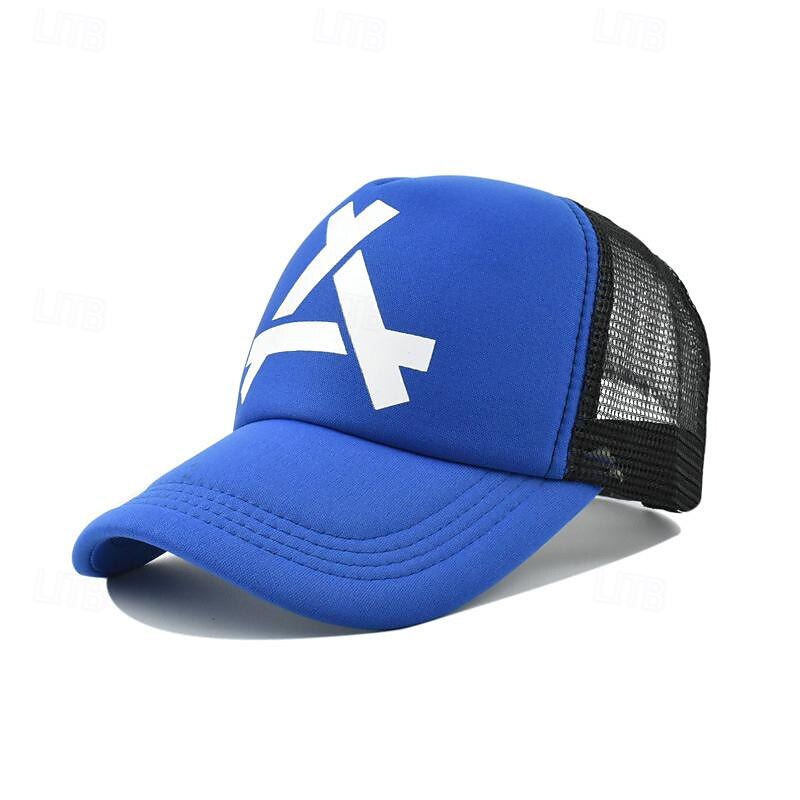 Herre Snapback lue Baseballcaps Solhatt Trucker Hat Nettinghette Svart Hvit Bomull Netting Mesh tilbake Mote Fritid Gate Daglig Grafisk Justerbare Solkrem Pustende 2025 - $5.49 –P5