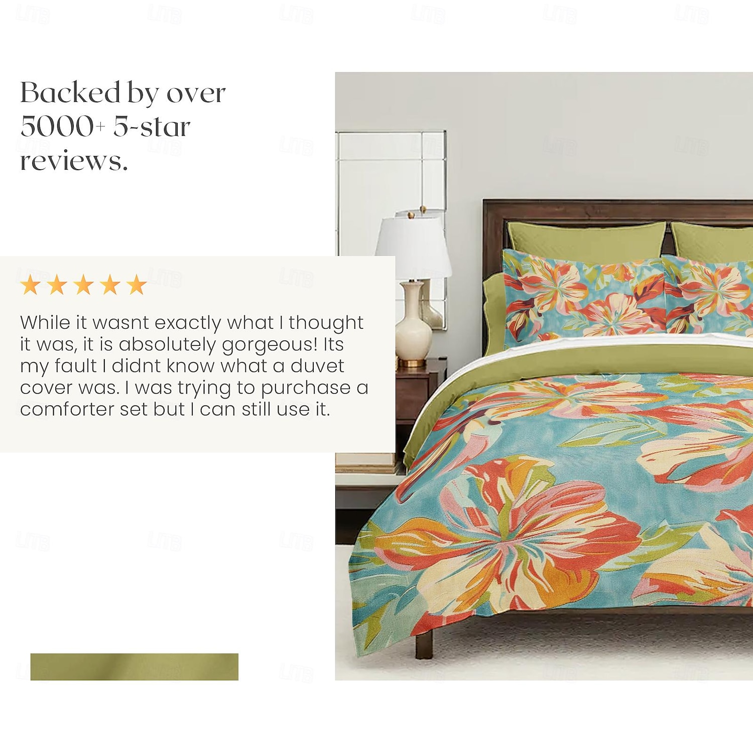 100 % bomull blommigt färgglatt bläck påslakan 3-delat set för sommar mjuk hudvänlig långvarig hotellsäng bekväma set 1 påslakan 2 örngott 2025 - $60.99 –P6