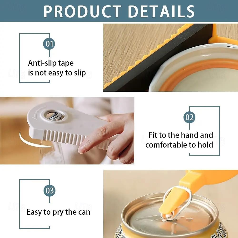 2 PCS Can Opener Multifunctional Bottle Opener Jar Opener for Beer Coke Jam Beverage 2025 - $8.99 –P4