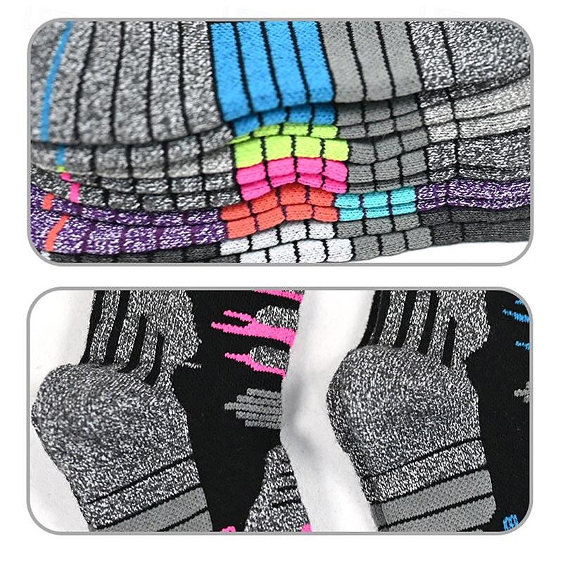 2 perechi Bărbați Șosete de Drumeție Șosete Medii În aer liber Respirabil Απαλό Elastic Comfortabil Șosete Peteci Lână Negru Albastru Albastru celest pentru Vânătoare Ciclism / Bicicletă Camping 2025 - $17.99 -P9