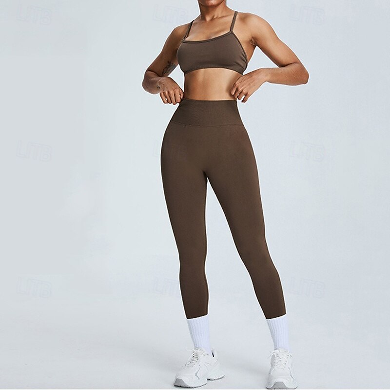 Naisten Joogahousut Jooga leggingsit Elastinen vyötärönauha Korka vyötärö Pilates Kuntosaliharjoitus Treenata Pyöräily Sukkahousut Yhtenäinen väri Musta Keltainen Pinkki Urheilu Urheiluvaatteet 2026 - $27.99 –P6