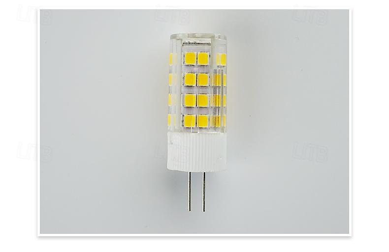 6 pièces g4 led bi-broches lumières 240lumens 5w 52led perles smd 2835 blanc chaud blanc 220v de 2025 ? $11.49 –P1