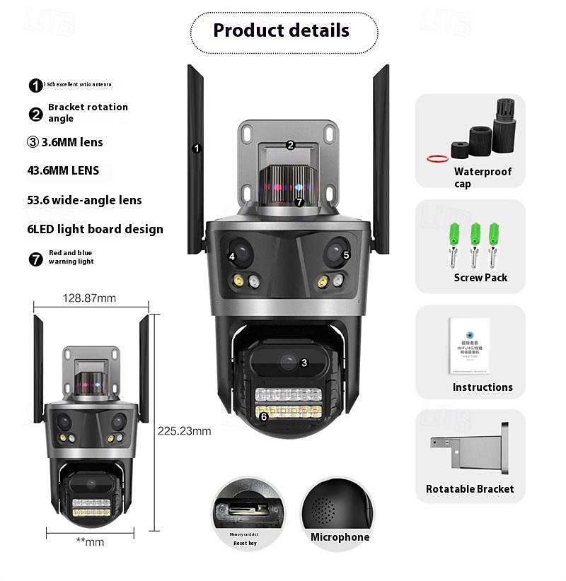 1080p wifi smart home beveiligingscamera - bewegingsdetectie kleur nachtzicht mensenherkenning ai alarm ip-camera 2025 - $111.99 –P11