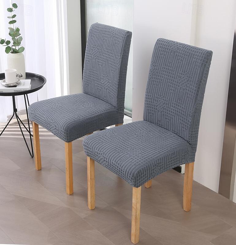 Funda para silla de comedor para cocina, funda para silla de tela polar, fundas elásticas para asiento 2025 - $21.99 –P12