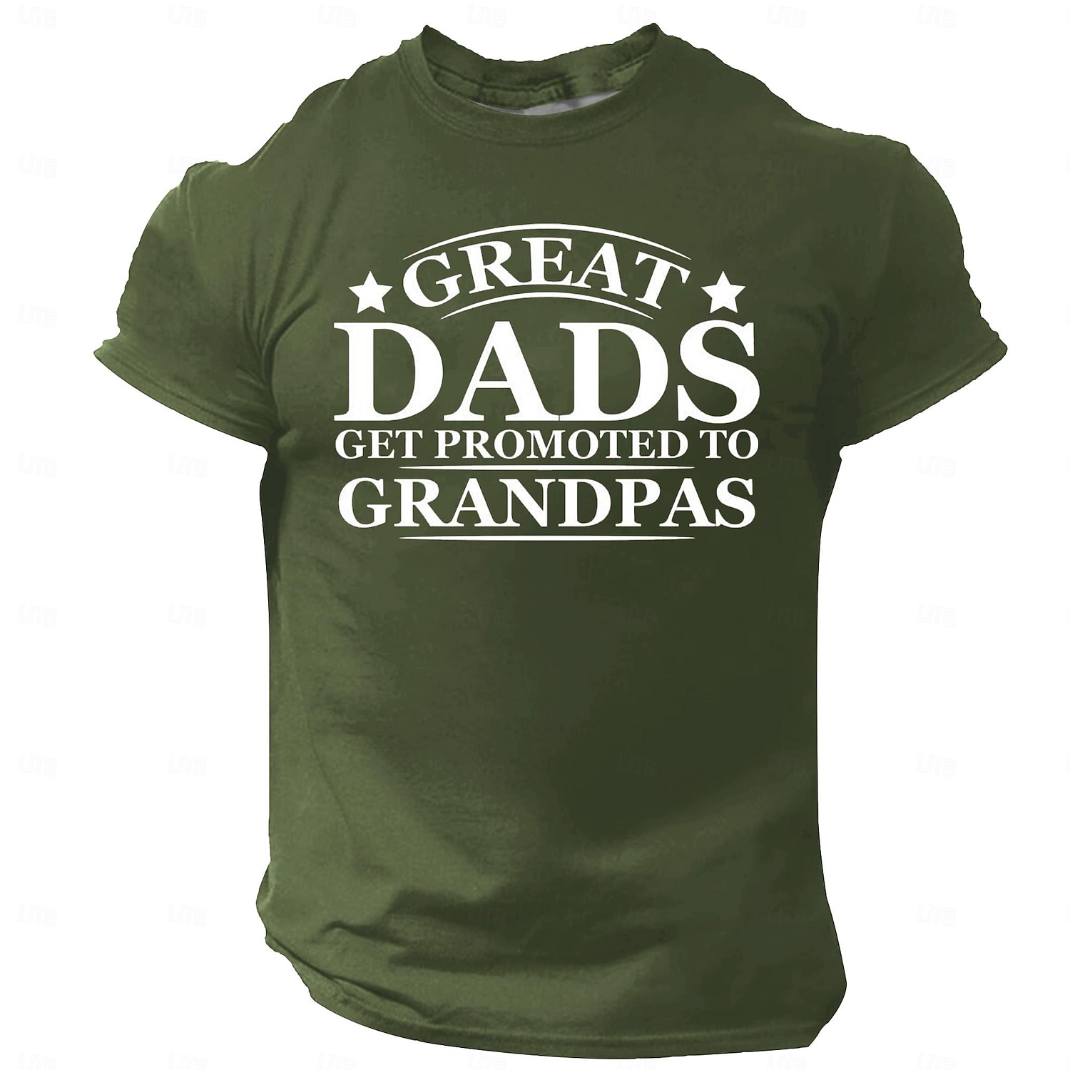 Men's 'Great Dads Get Promoted To Grandpas' T-Shirt, Funny Family Graphic Tee for Grandpa & Dad Gifts 2026 - $19.49 –P3