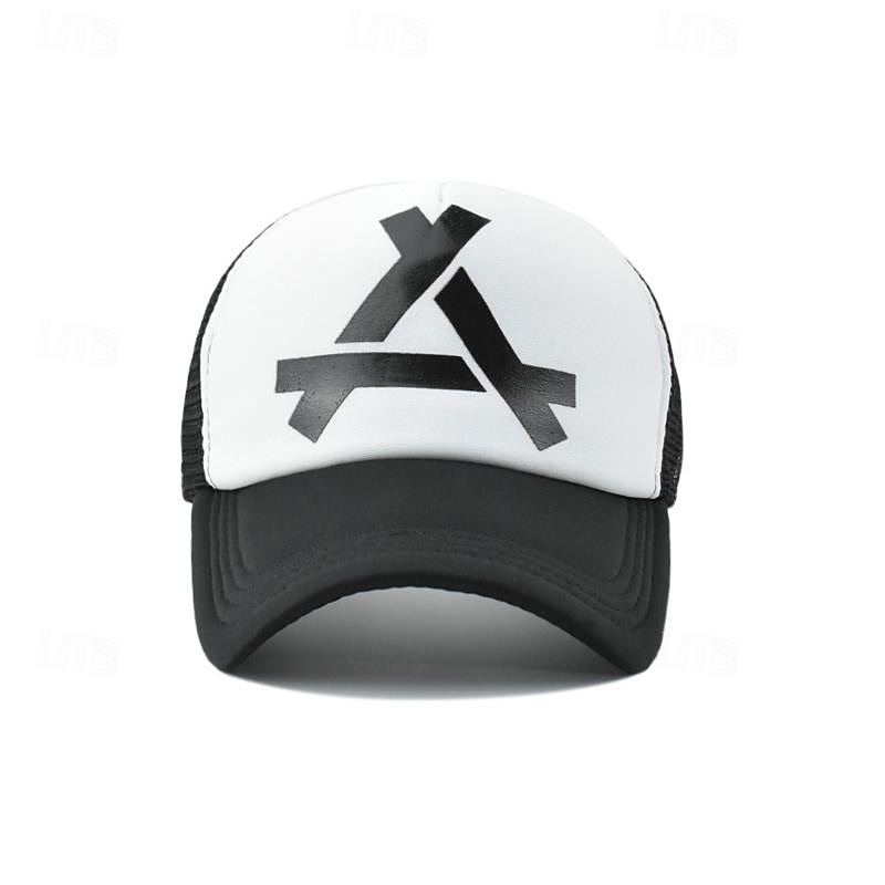 Herre Snapback lue Baseballcaps Solhatt Trucker Hat Nettinghette Svart Hvit Bomull Netting Mesh tilbake Mote Fritid Gate Daglig Grafisk Justerbare Solkrem Pustende 2025 - $5.49 –P9