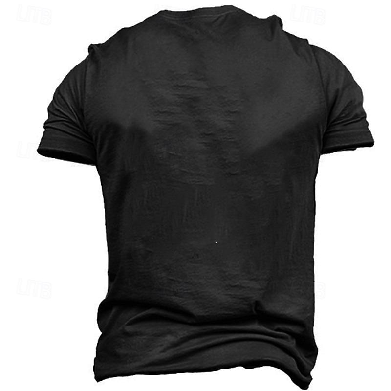 Homens Tamanho Grande Camiseta Grande e Alto Gráfico Gola Redonda Imprimir Manga Curta Primavera Verão Vintage Moda Roupa de rua Básico Casual Esportes Blusas de 2026 por $24.99 –P1