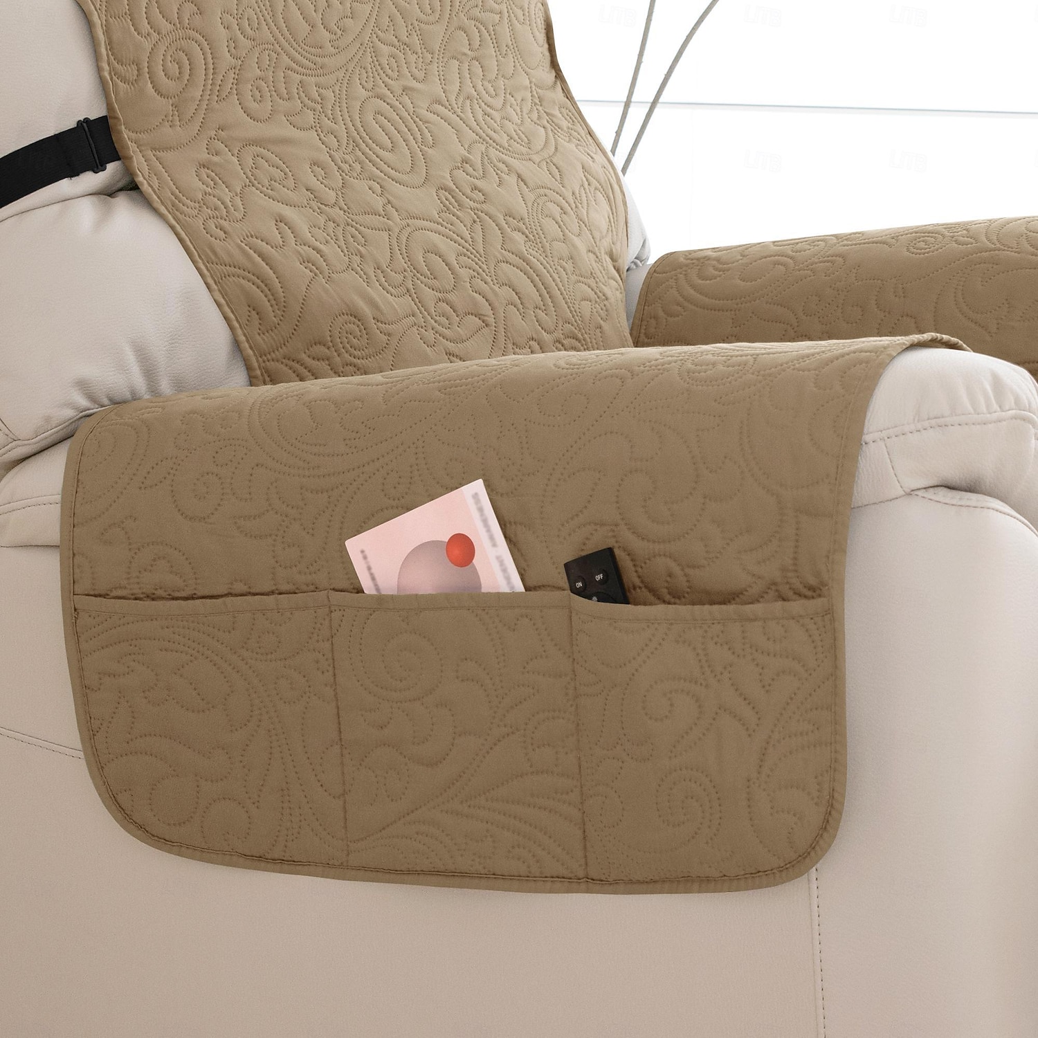 Pokrowce na fotele rozkładane w 100% wodoodporne, antypoślizgowe pokrowce na fotele rozkładane z kieszenią, zmywalny pikowany ochraniacz na meble rozkładane dla dzieci i zwierząt 2026 - $35.99 –P10