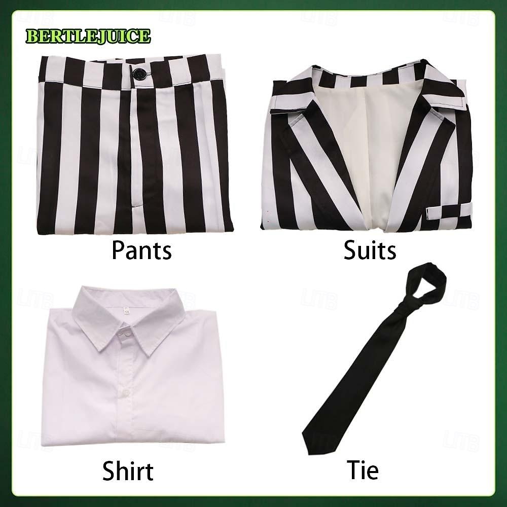 Beetlejuice Beetlejuice 2 Ghost Bride Lydia Deetz Cosplay Costume Halloween Group Couples Costumes Adults' Men's Women's Horror Wedding Party Halloween Carnival Easy Carnival Costume 2025 - $34.99 –P8