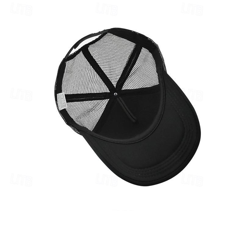 Herre Snapback lue Baseballcaps Solhatt Trucker Hat Nettinghette Svart Hvit Bomull Netting Mesh tilbake Mote Fritid Gate Daglig Grafisk Justerbare Solkrem Pustende 2025 - $5.49 –P13
