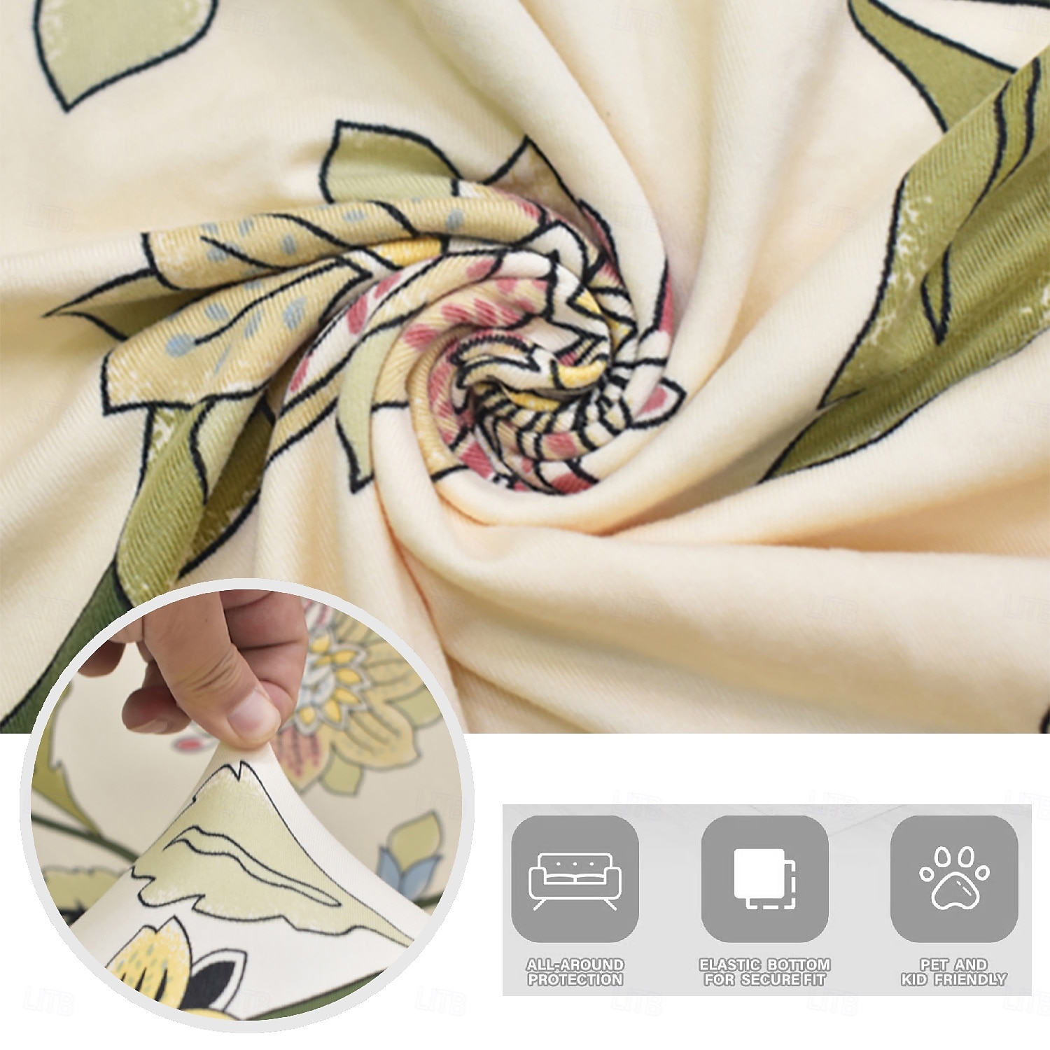 2026年 ソファーカバー植物糸染めポリエステルスリップカバー - スタイリッシュな植物デザイン - 柔らかくて丈夫なポリエステル生地 - ソファーを保護し、活性化します  コレクション – $46.99 –P10