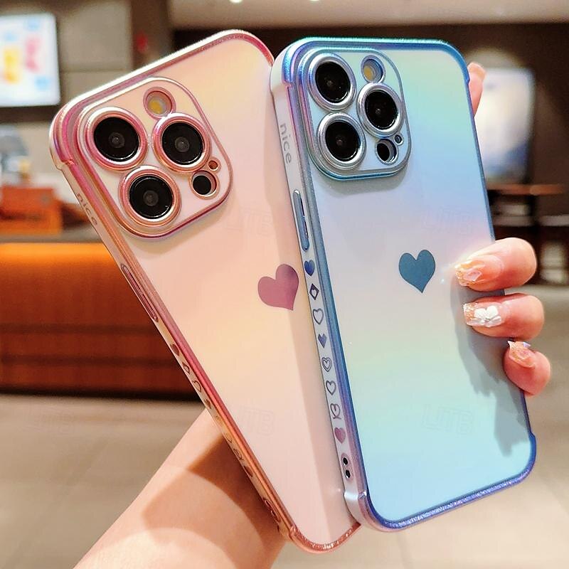 телефон Кейс для Назначение айфон 16 Айфон 15 Про Макс Плюс iPhone 14 13 12 11 Pro Max Plus Кейс на заднюю панель Блеск Блеск Блестящий Защита от удара ТПУ Покрытие 2025 - $15.99 –P6