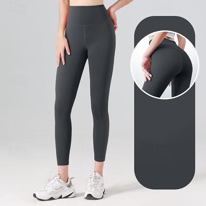 Per donna Pantaloni da yoga Leggings da yoga Fascia Elastica Vita Alta Yoga Allenamento in Palestra Pilates Collant Grigio scuro Nero Avorio Gli sport Abbigliamento sportivo Elasticizzato Taglia del 2025 a $12.99 –P8