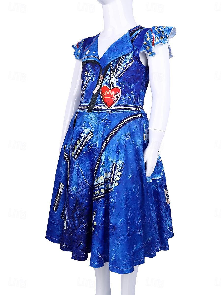 Potomci Evie Šaty Cosplay kostým Filmové kostýmy for Dívčí Děti Plesová maškaráda Ležérní 2025 - $31.99 –P1