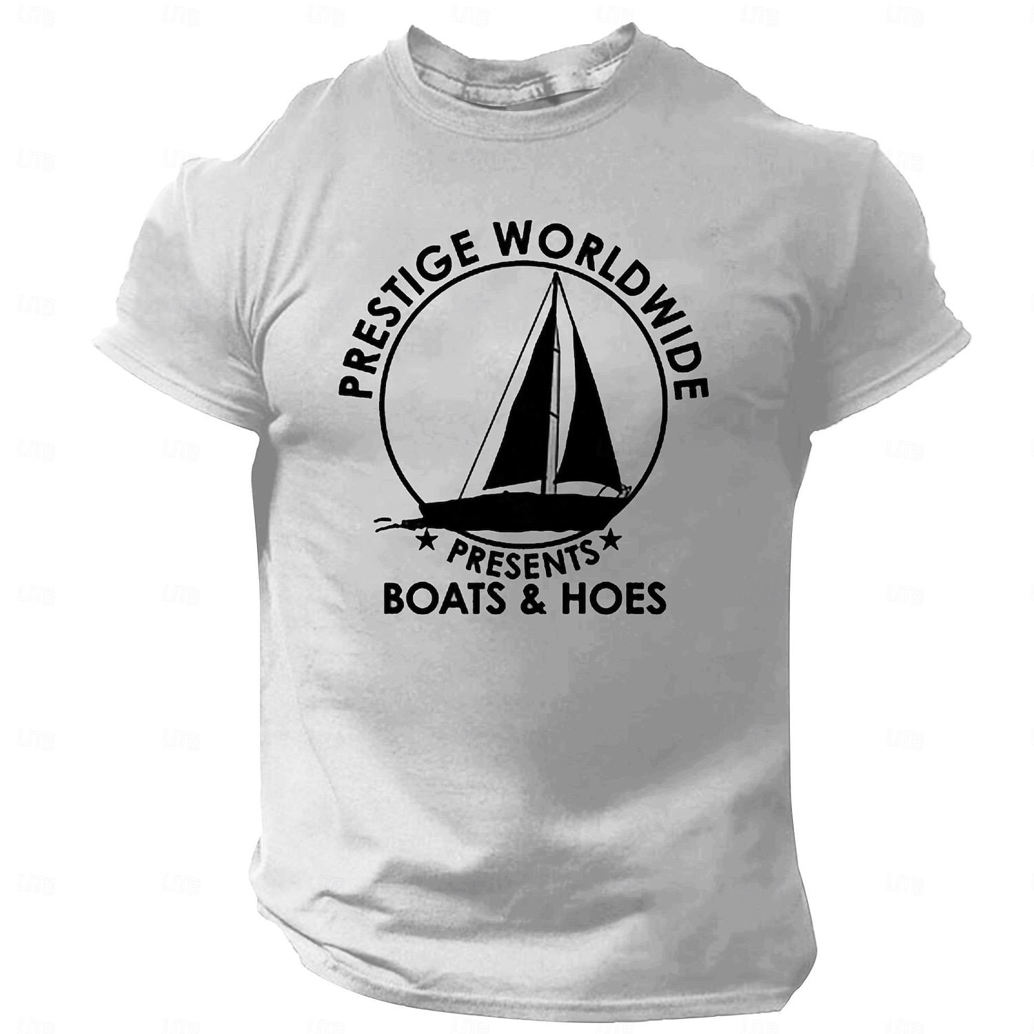 Herre Skip Morsom T skjorte Kortermet T skjorte 3D-utskrift Crew-hals Skjorte Årgang Kul Fest Ferie Svart Hvit Rød Sommer Vår Klær S M L XL XXL XXXL 2025 - $15.99 –P5