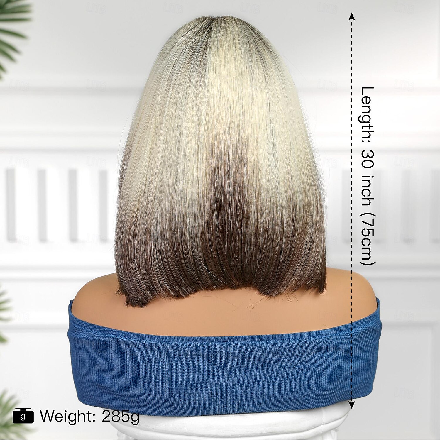 Pruik van synthetisch kant Recht Stijl 14 inch(es) Donker bruin goud blonde ombre Bobkapsel U-deel Pruik Dames Pruik bruin / Wit 2025 - $32.99 –P4