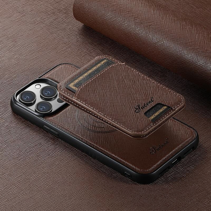 2025年 電話 ケース 用途 iPhone 16 iPhone 15 プロマックスプラス iPhone 14 13 12 Pro Max Plus バックカバー スタンド付き 磁石バックル ワイヤレス充電をサポート レトロ風 TPU PUレザー  コレクション – $24.99 –P10
