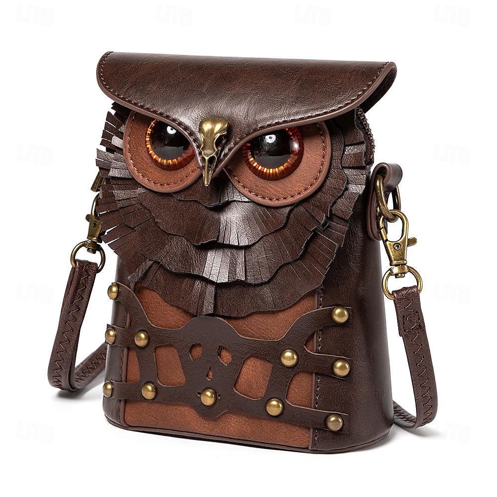 Retro Steampunk taška Pouch Cross Body Bag Sova Maškarní kostým Pánské Dámské předvečer Všech svatých Karneval Na den Dospělí Taška 2025 - $44.99 –P2