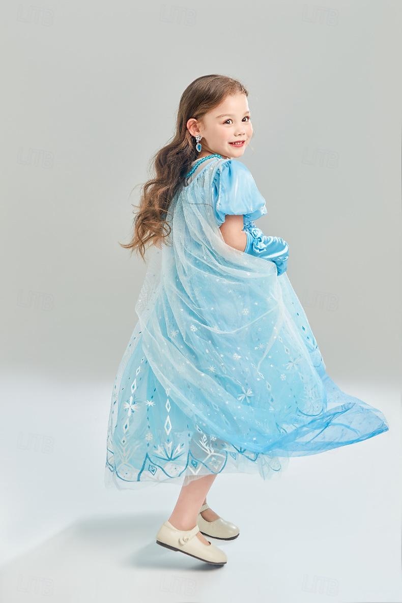 La Reine des neiges Conte de Fées Princesse Cendrillon Elsa Robe de demoiselle d'honneur Costume de soirée à thème Robes en tulle Douce Lolita Cosplay de Film for Fille Enfants Carnaval Fête / Soirée de 2025 ? $35.99 –P4