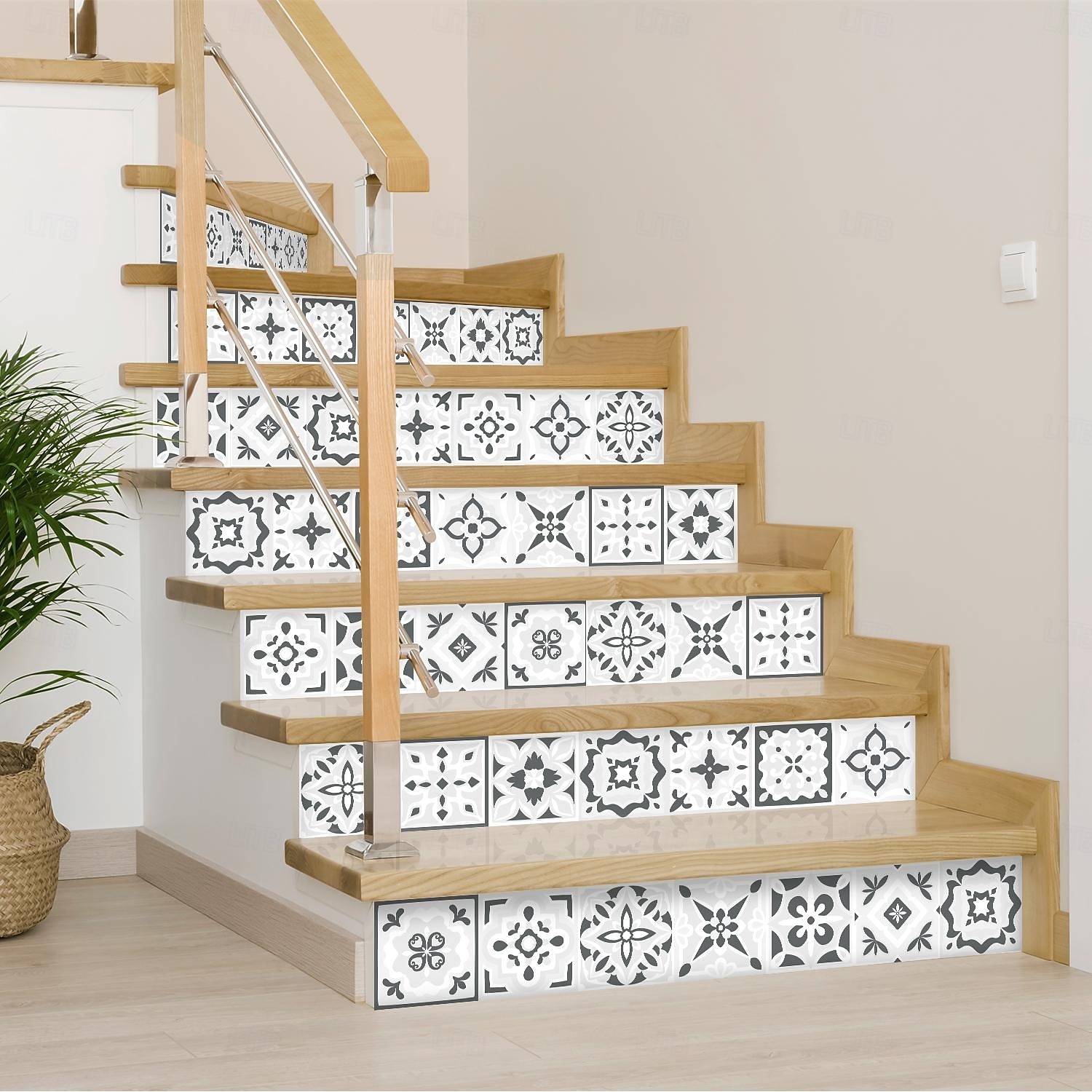 24 adesivi per piastrelle in stile marocchino, decalcomanie murali in PVC con pellicola di cristallo ispessita, impermeabili &Decorazione murale in piastrelle retrò, antiolio e rimovibili, per bagno, del 2025 a $10.99 –P8