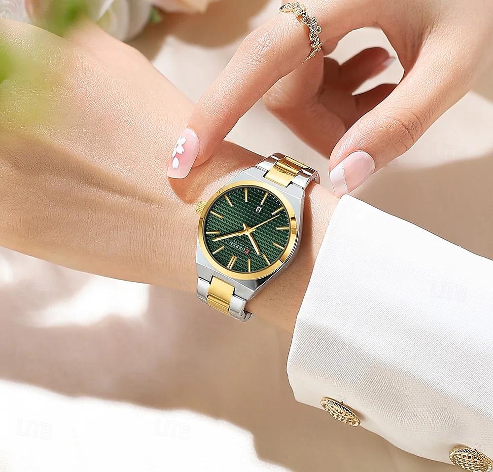 aktuális divat női karóra felső márka luxus női karóra elegáns rozsdamentes acél karkötő klasszikus női óra ajándék 8439 2025 - $27.99 –P2