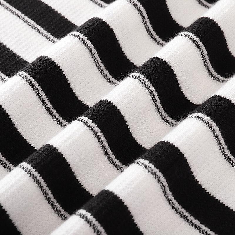 Herren Pullover Strickpullover Gerippt Stricken Standard Strick Streifen Rundhalsausschnitt Modisch Basic Freizeitskleidung Verabredung Bekleidung Herbst Winter Schwarz Grün M L XL 2025 - $34.99 –P8
