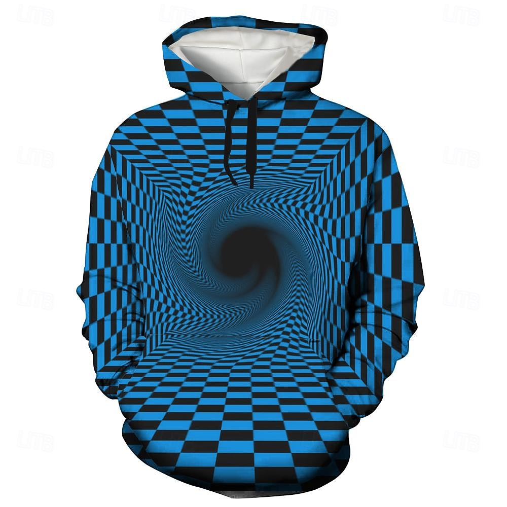 Homens Gráfico Moletom Moletons Moletom Manga Longa Moletom com capuz Com Capuz Legal Impressão 3D Preto e Branco Vermelho Outono Inverno Designer de 2025 por $31.99 –P2