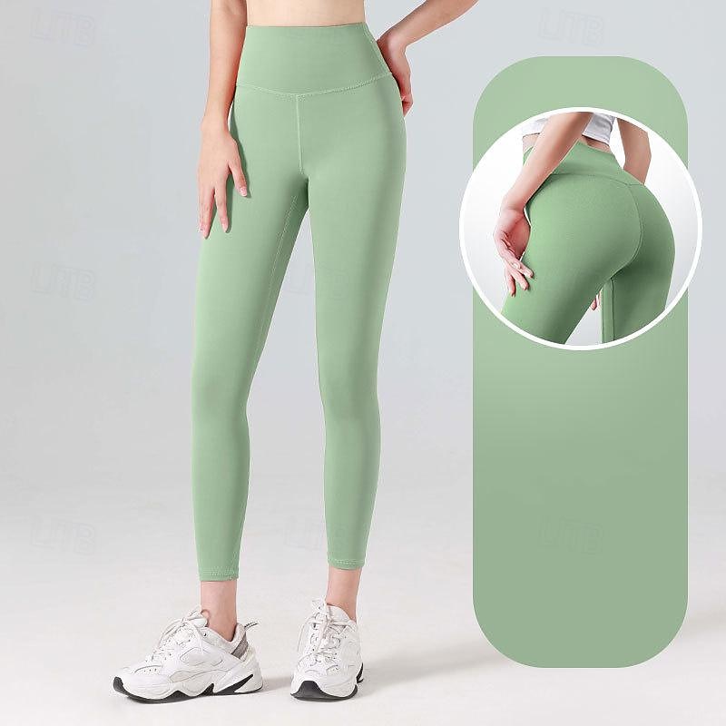 Per donna Pantaloni da yoga Leggings da yoga Fascia Elastica Vita Alta Yoga Allenamento in Palestra Pilates Collant Grigio scuro Nero Avorio Gli sport Abbigliamento sportivo Elasticizzato Taglia del 2025 a $12.99 –P12