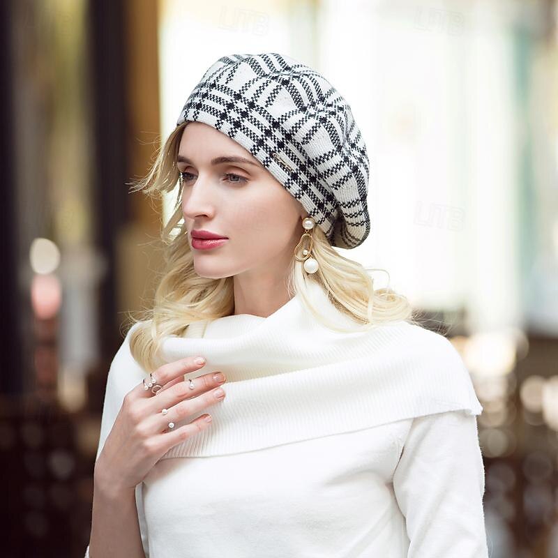 cappelli berretto in fibra cappello floscio cappello da sposa casual classico da donna con copricapo a strisce del 2025 a $27.99 –P7