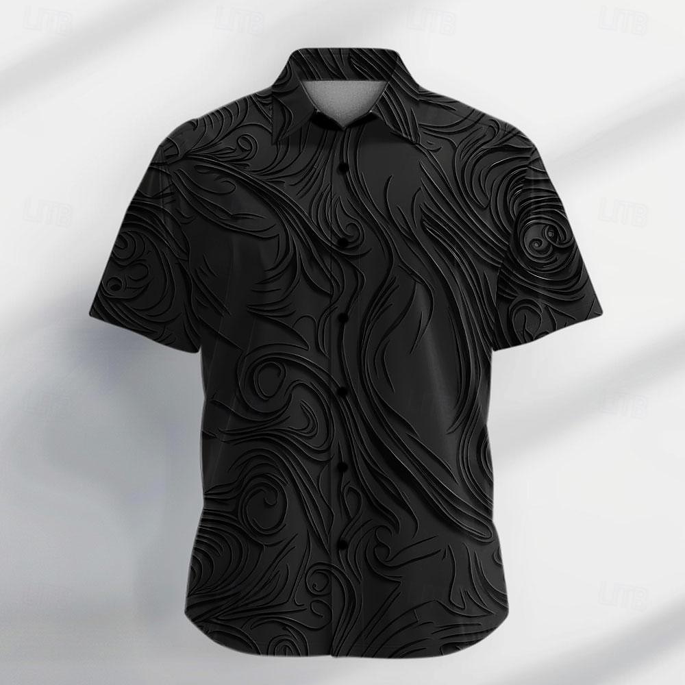Men's Shirt Dress Shirt Graphic Party Daily Black Purple Green Short Sleeve Turndown Summer Clothing Apparel Buttons 2026 - $25.99 –P1