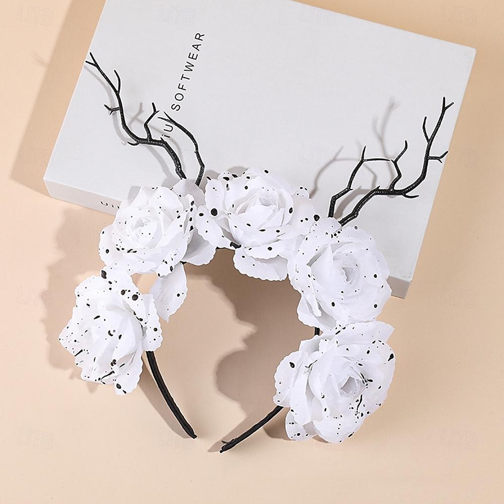 fascia per capelli con corna di teschio di halloween, decorazione per feste, accessori per capelli del 2025 a $17.49 –P10