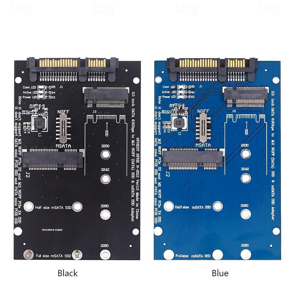 m.2 msata إلى sata 2.5 بوصة لوحة محول محول بطاقة محول لوحة 2025 - $20.99 –P9