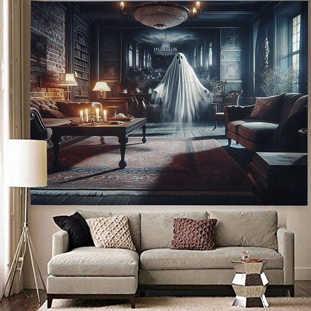halloween dekorasjoner zombie brud hengende billedvev veggkunst stor billedvev veggmaleri dekor fotografi bakteppe teppe gardin hjem soverom stue dekorasjon spøkelse gresskar heks 2025 - $13.99 –P7