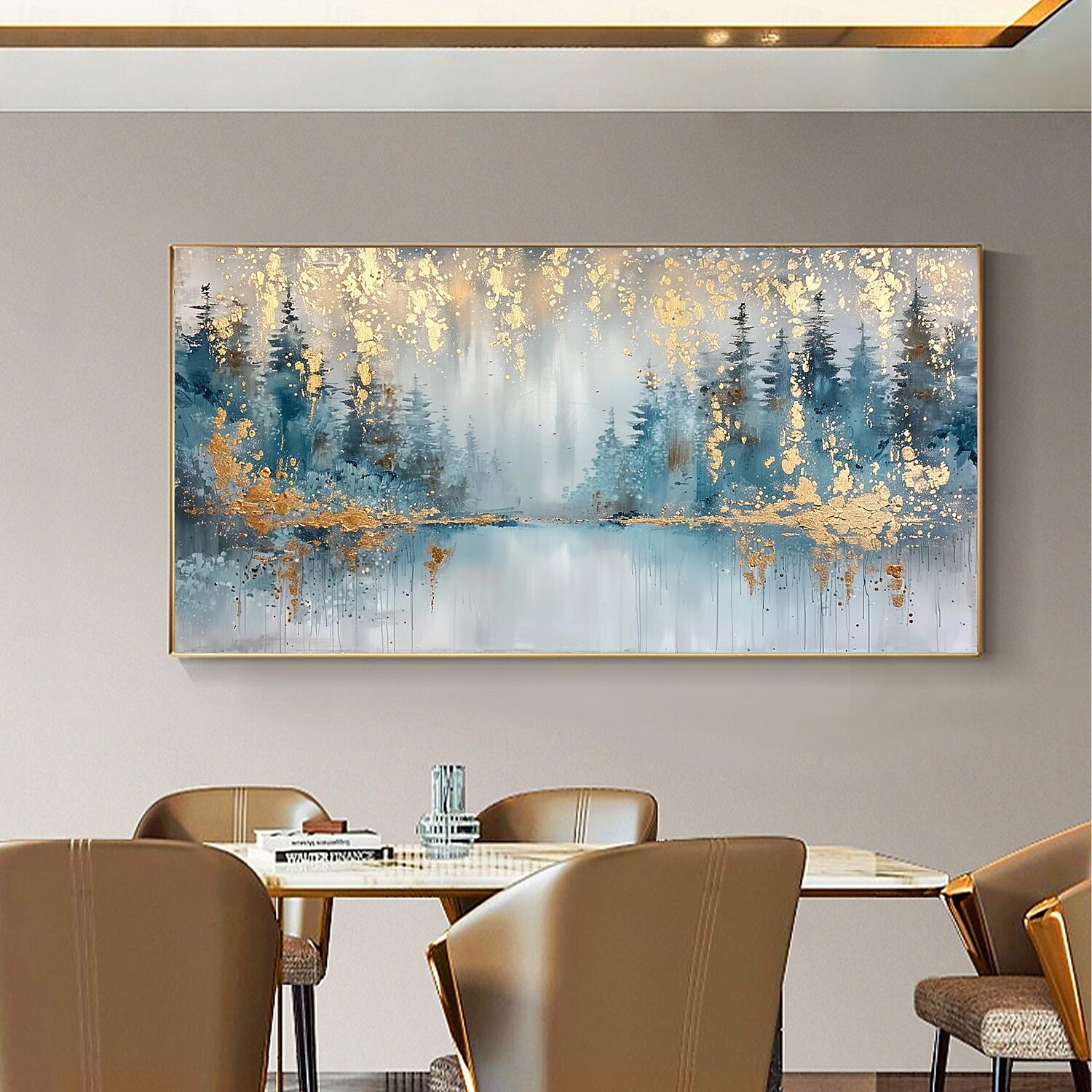 Manual Handmade Oil Painting Hand Painted Horizontal Panoramic Abstract Landscape Modern Realism Rolled Canvas (No Frame) 2025 - $150.99 –P4