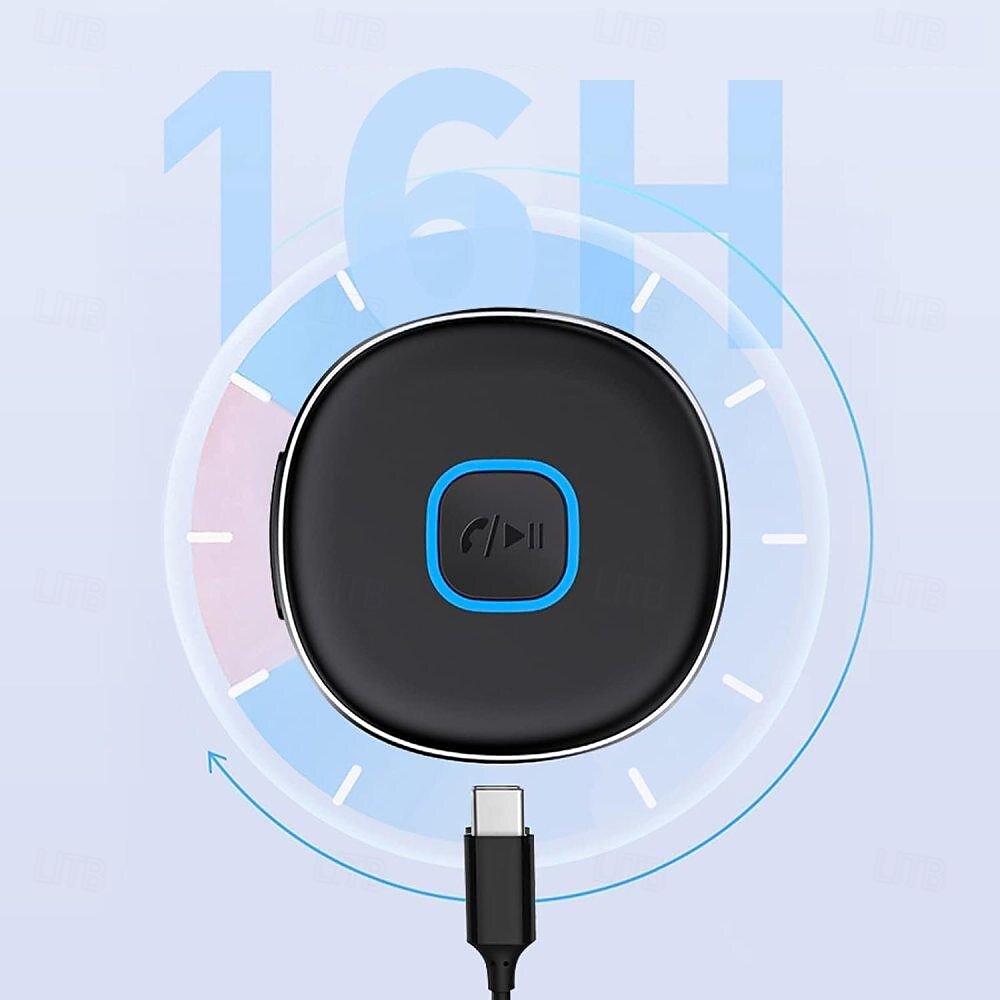 Адаптер AUX Bluetooth Беспроводной адаптер Bluetooth 5.0 с микрофоном для громкой связи в автомобиле 3,5 мм 2025 - $22.99 –P3