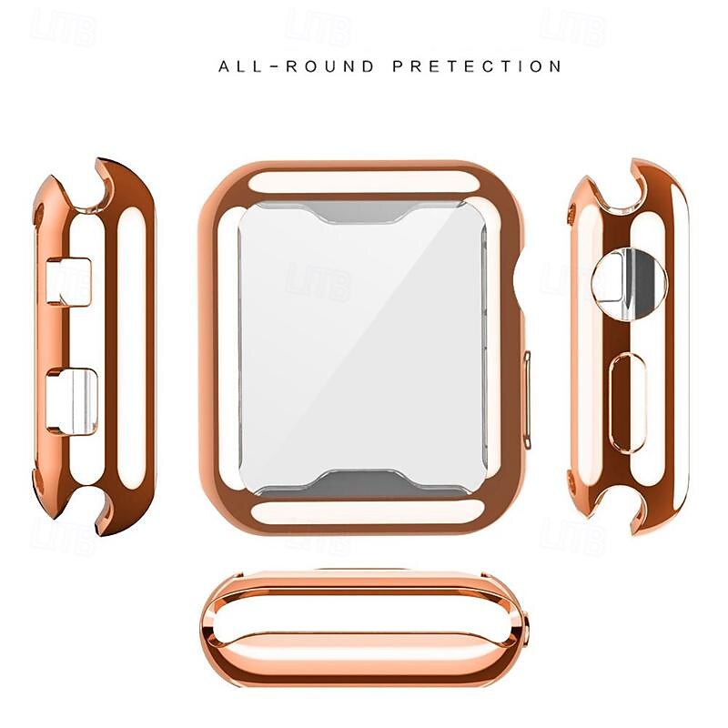 10 шт. Чехол для часов с защитной пленкой для экрана Совместим с Apple Watch Series 6 5 4 SE 44mm / Series 3 2 1 42mm / Series 3 2 1 38mm / Серия 6/5/4 / ЮВ 2025 - $28.99 –P13