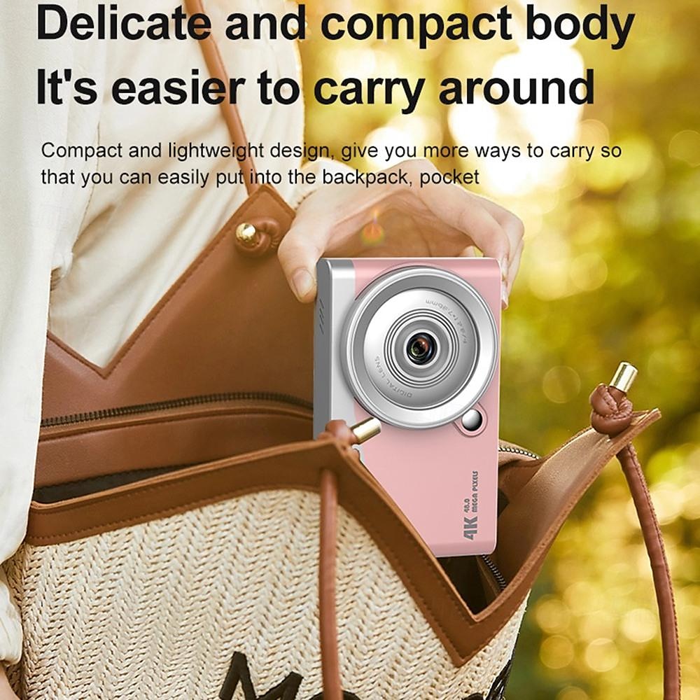 High definition anti shake 6800W true 4K high-definition digital student camera 16x zoom camera and video recorder 2025 - $56.99 –P11