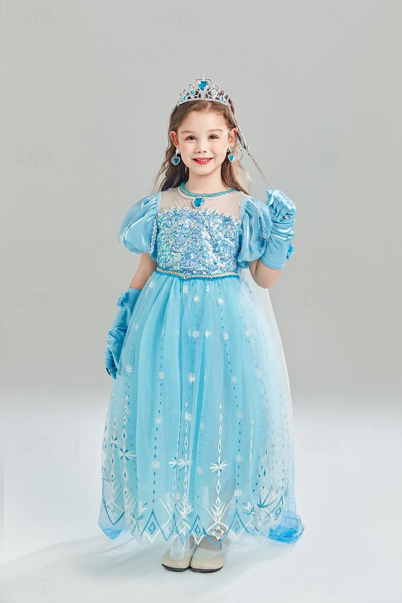 La Reine des neiges Conte de Fées Princesse Cendrillon Elsa Robe de demoiselle d'honneur Costume de soirée à thème Robes en tulle Douce Lolita Cosplay de Film for Fille Enfants Carnaval Fête / Soirée de 2025 ? $35.99 –P1
