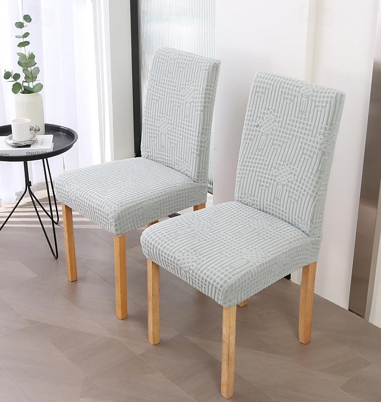 Funda para silla de comedor para cocina, funda para silla de tela polar, fundas elásticas para asiento 2025 - $21.99 –P8