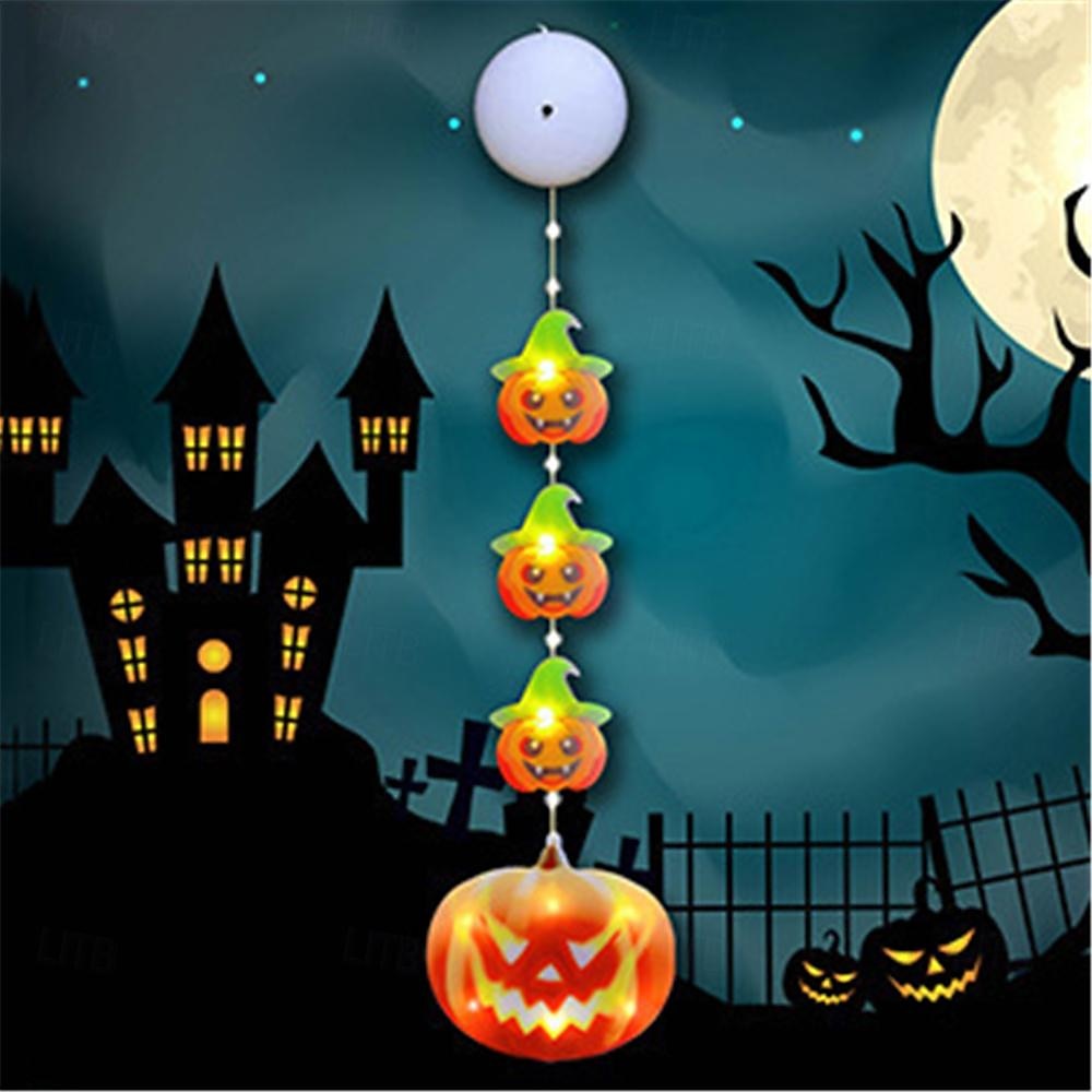 halloween dekorace závěsná lampa kožený drát lampa jack o lucerna přísavka sváteční provázek světlo vnitřní atmosféra dekorativní lampa sváteční party dekorativní lampa 1ks 2025 - $11.49 –P2