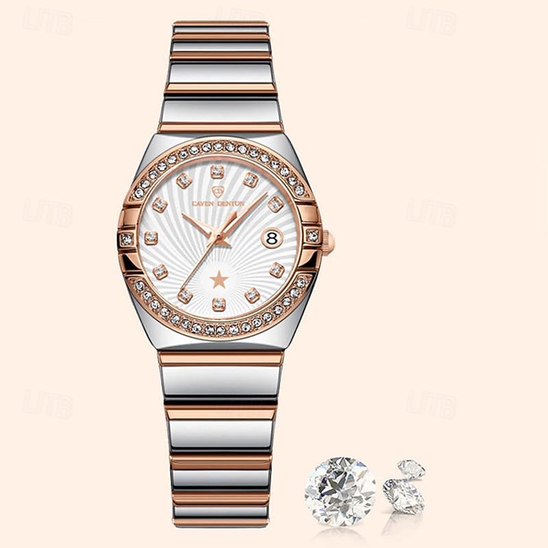 Novo Tendência da Moda com Pulseira de Aço Inoxidável Presente para o Dia das Mães para Relógio de Mulheres Textura Calendário Luminosa Marca Simples e Luxuosa Relógio de Quartzo Casual para Vida de 2026 por $29.99 –P5